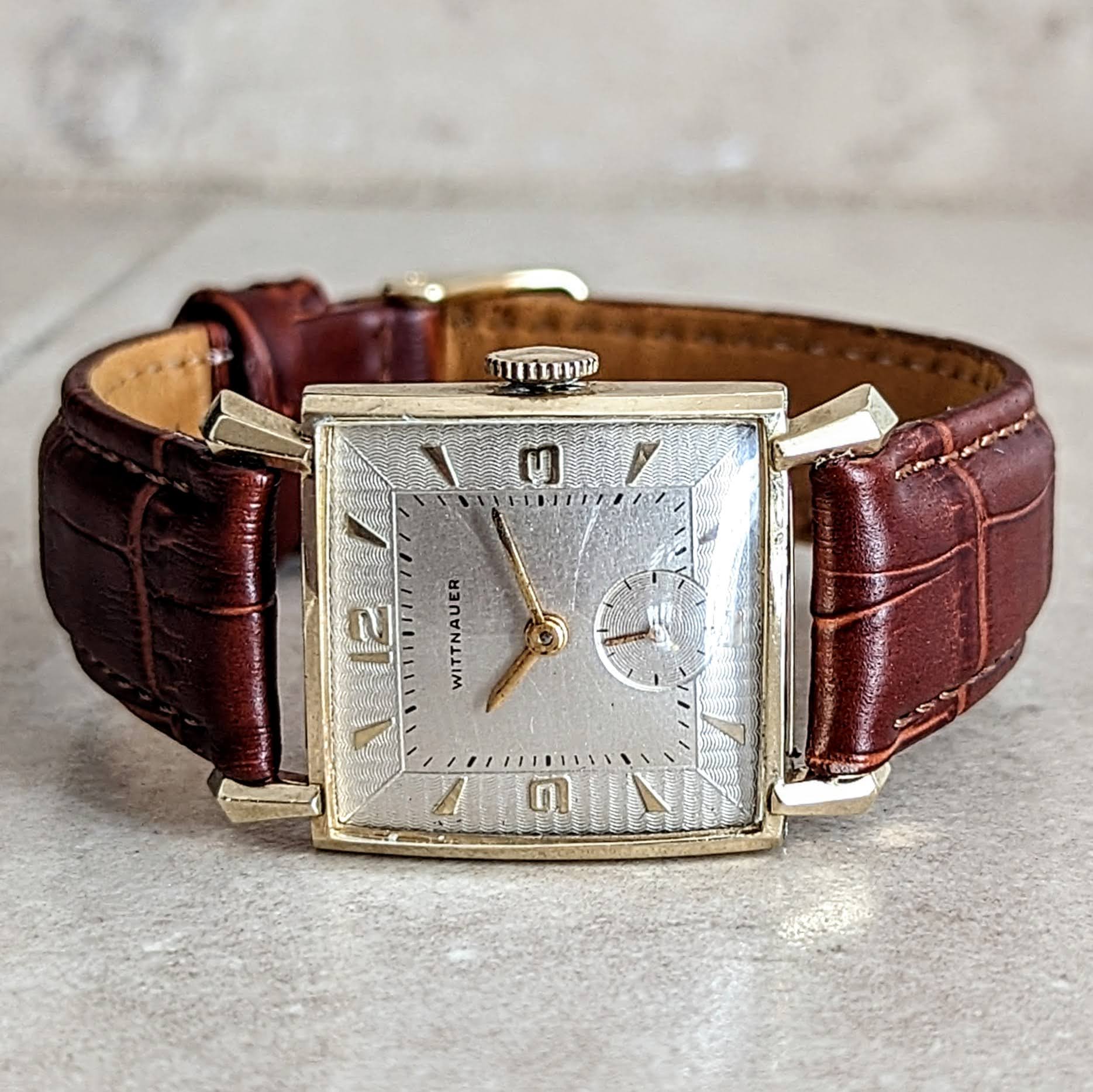 Vintage 1960 WITTNAUER Watch Cal. REVUE 76 3 Swiss 10K GF