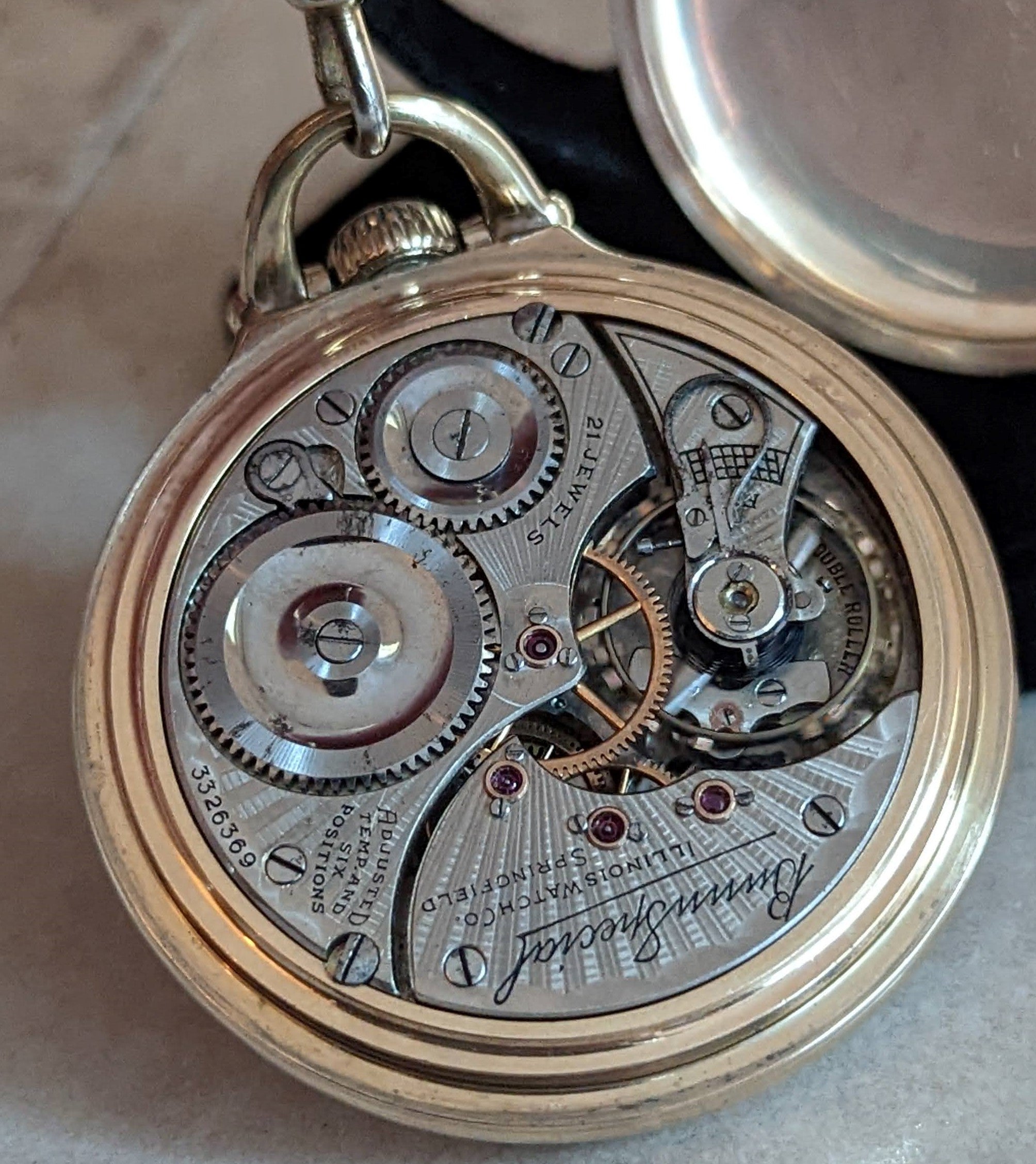 1918 Illinois Bunn Special Pocket Watch Railroad Grade Model