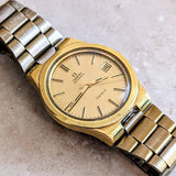 1974 OMEGA Geneve Automatic Watch Cal. 1012 Date Indicator 36mm Vtg Wristwatch