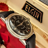 ELGIN Dolphin Watch Durapower Shockmaster Wristwatch Ref. 5918 Black Dial