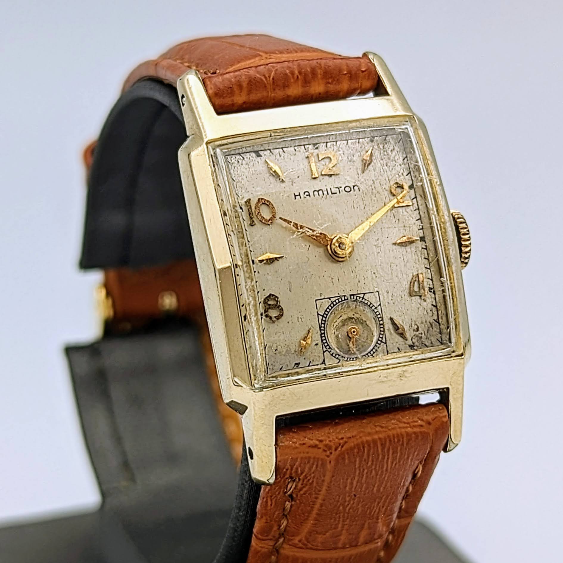 1951 Hamilton Brent Wristwatch 14K GF Grade 982 19 Jewels Watch