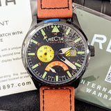 Brand-New! RECTA Veymont Multi-Function Watch With Dual Time Wristwatch FULL KIT