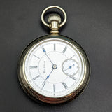 Antique 1888 ROCKFORD Pocket Watch Size 18S Grade 93 9 Jewels