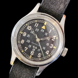 HAMILTON G.S. 24-Hour Dial British R.A.F. Pilot Wristwatch - Grade S75 S 17 Jewels