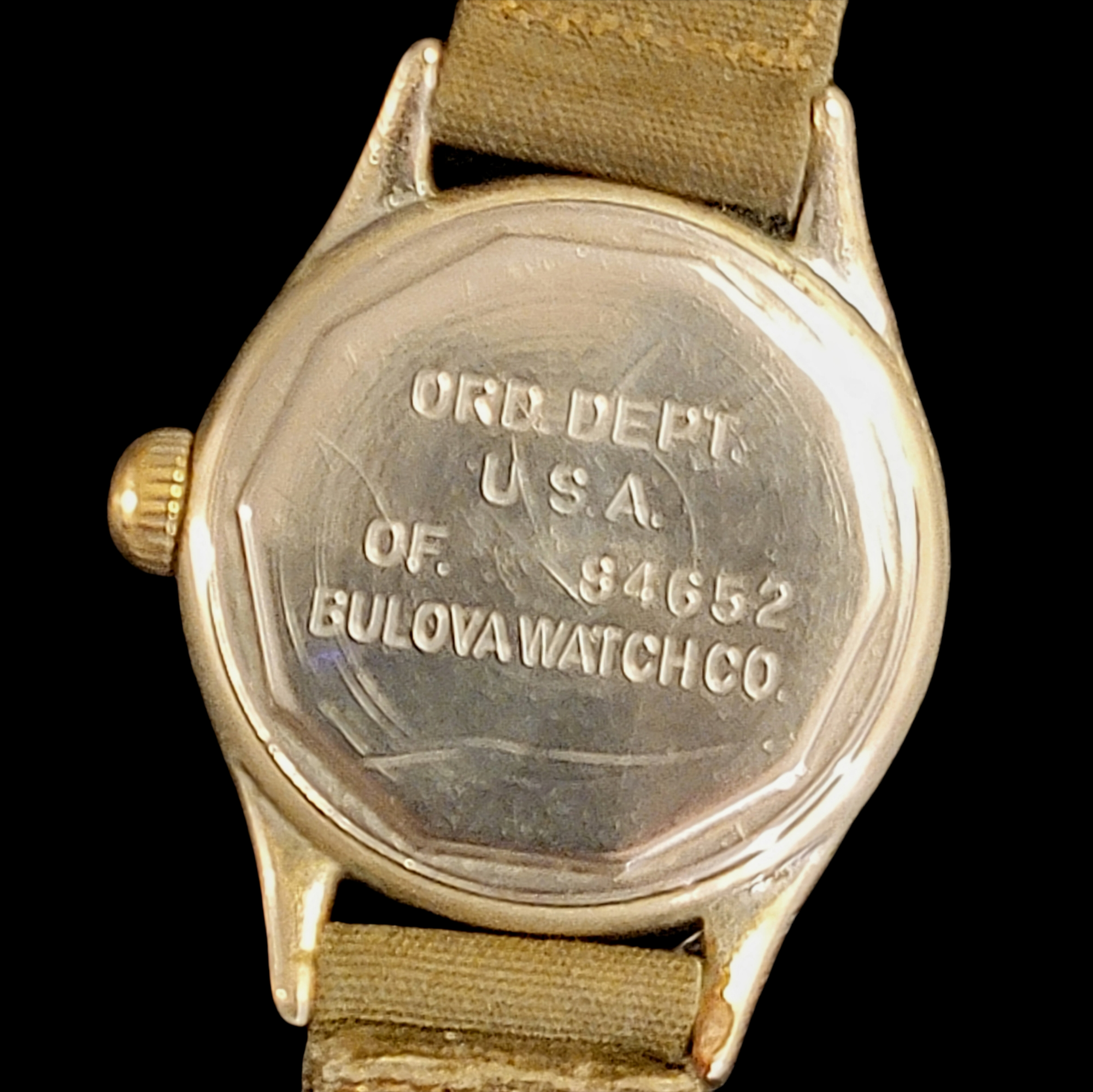 Us Army Ordnance Elgin Ord Dept Watch 1944 BULOVA Official WWII