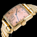 1943 ELGIN De Luxe Watch Rose Gold Dial Grade 555 Ref. 3869