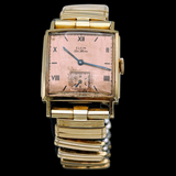 1943 ELGIN De Luxe Watch Rose Gold Dial Grade 555 Ref. 3869