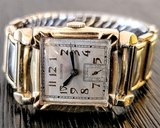 1934 ILLINOIS Square Case Watch 17 Jewels Cal. 607A U.S.A.