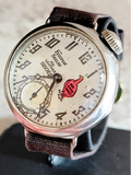 1927 Advertising Friedman Shelby & Red Goose Shoes TRENCH WATCH by Ingersoll U.S.A.