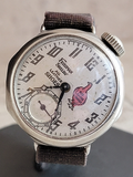 1927 Advertising Friedman Shelby & Red Goose Shoes TRENCH WATCH by Ingersoll U.S.A.